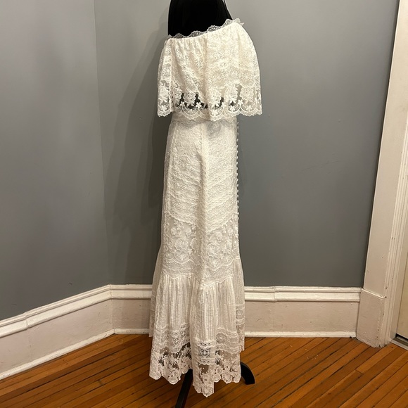 SALONI Skirt & Top in Ivory Lace, size 6 - Picture 7 of 16